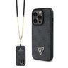 Guess GUHCP15LP4TDSCPK iPhone 15 Pro 6.1" czarny/black hardcase Crossbody 4G Metal Logo na NearMe.pl