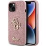 Guess GUHCP15MHG4SGP iPhone 15 Plus / 14 Plus 6.7" różowy/pink hardcase Glitter Script Big 4G na NearMe.pl