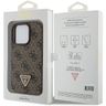 Guess GUHCP15LP4TDPW iPhone 15 Pro 6.1" brązowy/brown hardcase Leather 4G Triangle Strass na NearMe.pl