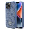 Guess GUHCP15XP4TDPB iPhone 15 Pro Max 6.7" niebieski/blue hardcase Leather 4G Triangle Strass na NearMe.pl