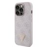 Guess GUHCP15LP4TDPP iPhone 15 Pro 6.1" różowy/pink hardcase Leather 4G Triangle Strass na NearMe.pl
