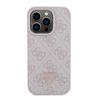 Guess GUHCP15LP4TDPP iPhone 15 Pro 6.1" różowy/pink hardcase Leather 4G Triangle Strass na NearMe.pl