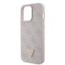 Guess GUHCP15XP4TDPP iPhone 15 Pro Max 6.7" różowy/pink hardcase Leather 4G Diamond Triangle na NearMe.pl