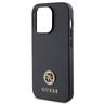 Guess GUHCP15LPS4DGPK iPhone 15 Pro 6.1" czarny/black hardcase Strass Metal Logo na NearMe.pl