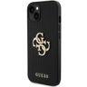 Guess GUHCP15SPSP4LGK iPhone 15 / 14 / 13 6.1" czarny/black hardcase Leather Perforated 4G Glitter Logo na NearMe.pl