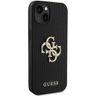 Guess GUHCP15SPSP4LGK iPhone 15 / 14 / 13 6.1" czarny/black hardcase Leather Perforated 4G Glitter Logo na NearMe.pl