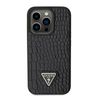 Guess GUHCP15LPCRTHCK iPhone 15 Pro 6.1"czarny/black hardcase Croco Triangle Metal Logo na NearMe.pl