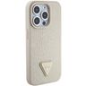 Guess GUHCP15XPCRTHCD iPhone 15 Pro Max 6.7" złoty/gold hardcase Croco Triangle Metal Logo na NearMe.pl