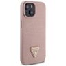 Guess GUHCP15SPCRTHCP iPhone 15 / 14 / 13 6.1" różowy/pink hardcase Croco Triangle Metal Logo na NearMe.pl