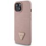 Guess GUHCP15SPCRTHCP iPhone 15 / 14 / 13 6.1" różowy/pink hardcase Croco Triangle Metal Logo na NearMe.pl