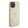 Guess GUHMP15MPSAHMCB iPhone 15 Plus / 14 Plus 6.7" złoty/gold hardcase Saffiano MagSafe na NearMe.pl