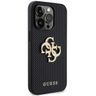 Guess GUHCP15LPSP4LGK iPhone 15 Pro 6.1" czarny/black hardcase Leather Perforated 4G Glitter Logo na NearMe.pl