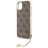 Guess GUHCP15SGF4GBR iPhone 15 / 14 / 13 6.1" brązowy/brown hardcase 4G Charms Collection na NearMe.pl