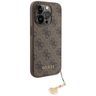 Guess GUHCP15LGF4GBR iPhone 15 Pro 6.1" brązowy/brown hardcase 4G Charms Collection na NearMe.pl