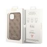 Guess GUHCP15MG4GFBR iPhone 15 Plus / 14 Plus 6.7" brązowy/brown hard case 4G Metal Gold Logo na NearMe.pl