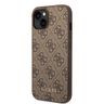 Guess GUHCP15MG4GFBR iPhone 15 Plus / 14 Plus 6.7" brązowy/brown hard case 4G Metal Gold Logo na NearMe.pl