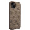 Guess GUHCP15MG4GFBR iPhone 15 Plus / 14 Plus 6.7" brązowy/brown hard case 4G Metal Gold Logo na NearMe.pl