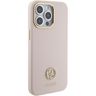 Guess GUHCP15XM4DGPP iPhone 15 Pro Max 6.7" jasnoróżowy/pink hardcase Silicone Logo Strass 4G na NearMe.pl