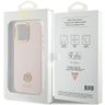 Guess GUHCP15XM4DGPP iPhone 15 Pro Max 6.7" jasnoróżowy/pink hardcase Silicone Logo Strass 4G na NearMe.pl