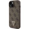 Guess GUHCP15SP4TDPW iPhone 15 / 14 / 13 6.1" brązowy/brown hardcase Leather 4G Triangle Strass na NearMe.pl