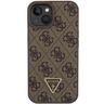 Guess GUHCP15SP4TDPW iPhone 15 / 14 / 13 6.1" brązowy/brown hardcase Leather 4G Triangle Strass na NearMe.pl