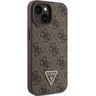 Guess GUHCP15SP4TDPW iPhone 15 / 14 / 13 6.1" brązowy/brown hardcase Leather 4G Triangle Strass na NearMe.pl