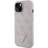 Guess GUHCP15SP4TDPP iPhone 15 / 14 / 13 6.1" różowy/pink hardcase Leather 4G Triangle Strass na NearMe.pl