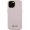 Guess GUHCP15SSMBSLP iPhone 15 / 14 / 13 6.1" różowy/pink hardcase Silicone Script Metal Logo & Frame na NearMe.pl