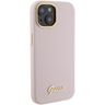Guess GUHCP15SSMBSLP iPhone 15 / 14 / 13 6.1" różowy/pink hardcase Silicone Script Metal Logo & Frame na NearMe.pl