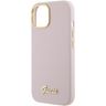 Guess GUHCP15SSMBSLP iPhone 15 / 14 / 13 6.1" różowy/pink hardcase Silicone Script Metal Logo & Frame na NearMe.pl