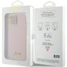 Guess GUHCP15SSMBSLP iPhone 15 / 14 / 13 6.1" różowy/pink hardcase Silicone Script Metal Logo & Frame na NearMe.pl