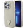 Guess GUHCP15LPCRTHCD iPhone 15 Pro 6.1" złoty/gold hardcase Croco Triangle Logo na NearMe.pl