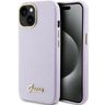 Guess GUHCP15SPGMCSL iPhone 15 / 14 / 13 6.1" liliowy/lilac hardcase Glitter Glossy Script na NearMe.pl