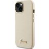 Guess GUHCP15SPGMCSD iPhone 15 / 14 / 13 6.1" złoty/light gold hardcase Glitter Glossy Script na NearMe.pl