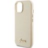Guess GUHCP15SPGMCSD iPhone 15 / 14 / 13 6.1" złoty/light gold hardcase Glitter Glossy Script na NearMe.pl