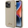 Guess GUHCP15LPGMCSD iPhone 15 Pro 6.1" złoty/light gold hardcase Glitter Glossy Script na NearMe.pl