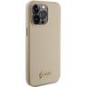 Guess GUHCP15XPGMCSD iPhone 15 Pro Max 6.7" złoty/light gold hardcase Glitter Glossy Script na NearMe.pl