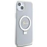 Guess GUHMP15MHRSGSD iPhone 15 Plus / 14 Plus 6.7" przezroczysty/transparent hardcase Ring Stand Script Glitter MagSafe na NearMe.pl