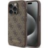 Guess GUHCP15LG4GFBR iPhone 15 Pro 6.1" brązowy/brown hard case 4G Metal Gold Logo na NearMe.pl