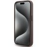 Guess GUHCP15LG4GFBR iPhone 15 Pro 6.1" brązowy/brown hard case 4G Metal Gold Logo na NearMe.pl