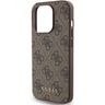 Guess GUHCP15LG4GFBR iPhone 15 Pro 6.1" brązowy/brown hard case 4G Metal Gold Logo na NearMe.pl
