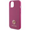 Guess GUHCP15SPS4DGPP iPhone 15 / 14 / 13 6.1" różowy/pink hardcase Strass Metal Logo na NearMe.pl