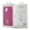 Guess GUHCP15SPS4DGPP iPhone 15 / 14 / 13 6.1" różowy/pink hardcase Strass Metal Logo na NearMe.pl
