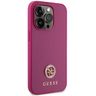 Guess GUHCP15XPS4DGPP iPhone 15 Pro Max 6.7" różowy/pink hardcase Strass Metal Logo na NearMe.pl