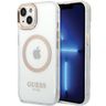 Guess GUHMP15MHTRMD iPhone 15 Plus/ 14 Plus 6.7" złoty/gold hard case Metal Outline Magsafe na NearMe.pl