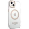 Guess GUHMP15MHTRMD iPhone 15 Plus/ 14 Plus 6.7" złoty/gold hard case Metal Outline Magsafe na NearMe.pl