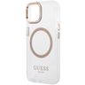 Guess GUHMP15MHTRMD iPhone 15 Plus/ 14 Plus 6.7" złoty/gold hard case Metal Outline Magsafe na NearMe.pl