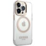Guess GUHMP15LHTRMD iPhone 15 Pro 6.1"złoty/gold hard case Metal Outline Magsafe na NearMe.pl