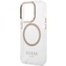 Guess GUHMP15XHTRMD iPhone 15 Pro Max6.7" złoty/gold hard case Metal Outline Magsafe na NearMe.pl