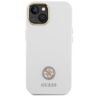 Guess GUHCP15SM4DGPH iPhone 15 / 14 / 13 6.1" biały/white hardcase Silicone Logo Strass 4G na NearMe.pl